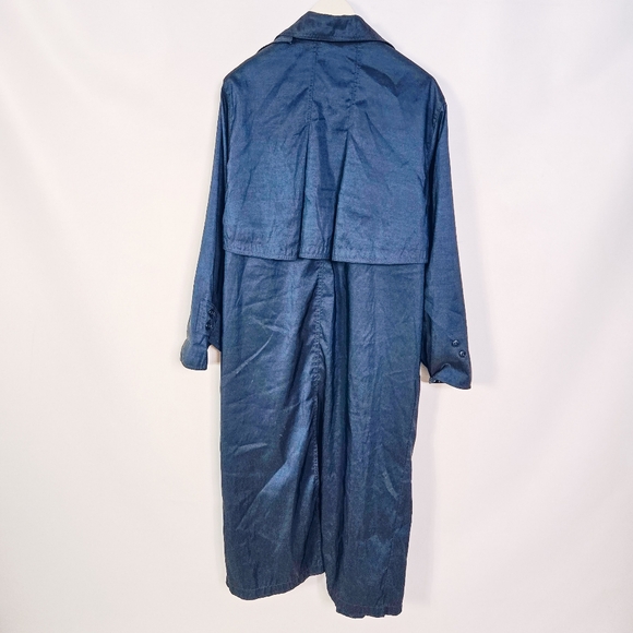 Vintage Navy Trench Coat - Picture 4 of 9